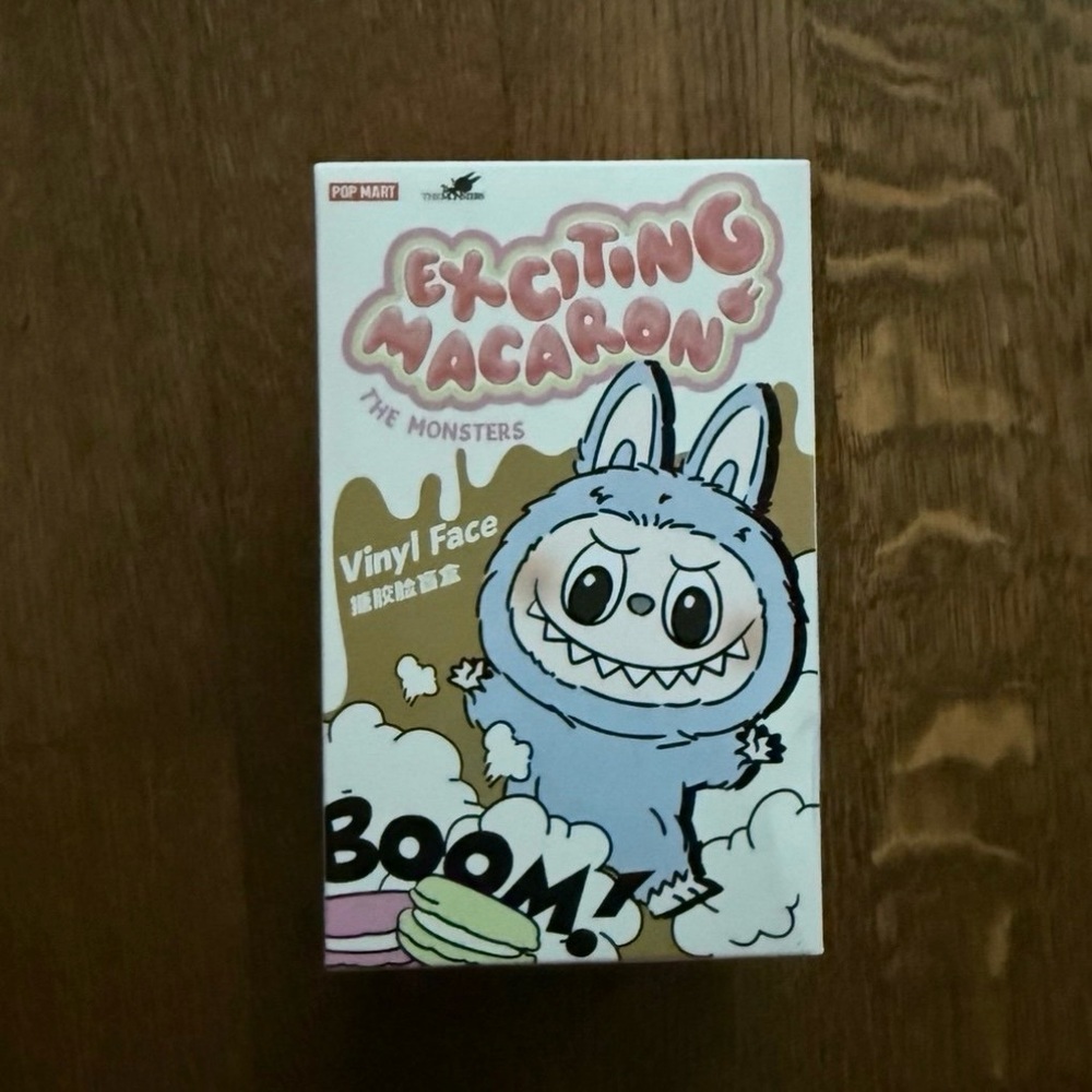 AUTH NIB Pop Mart The Monsters Exciting Macaron Sesame Bean Labubu - Picture 2 of 8